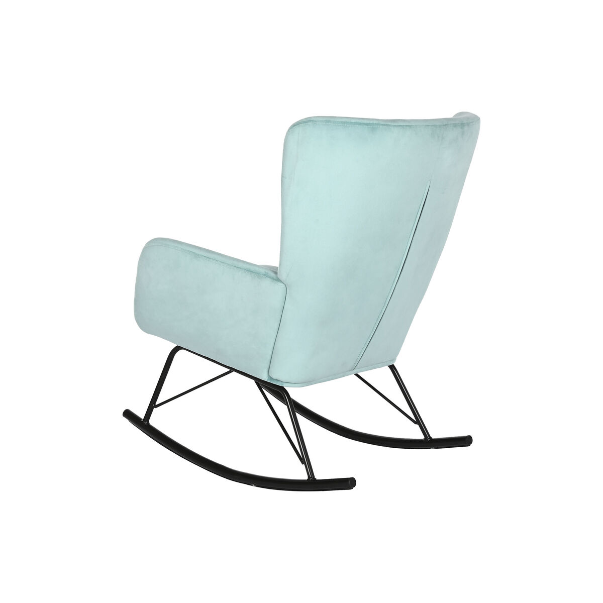 Gungstol Home ESPRIT Svart Himmelsblå Polyester Metall 68 x 90 x 92 cm - 2