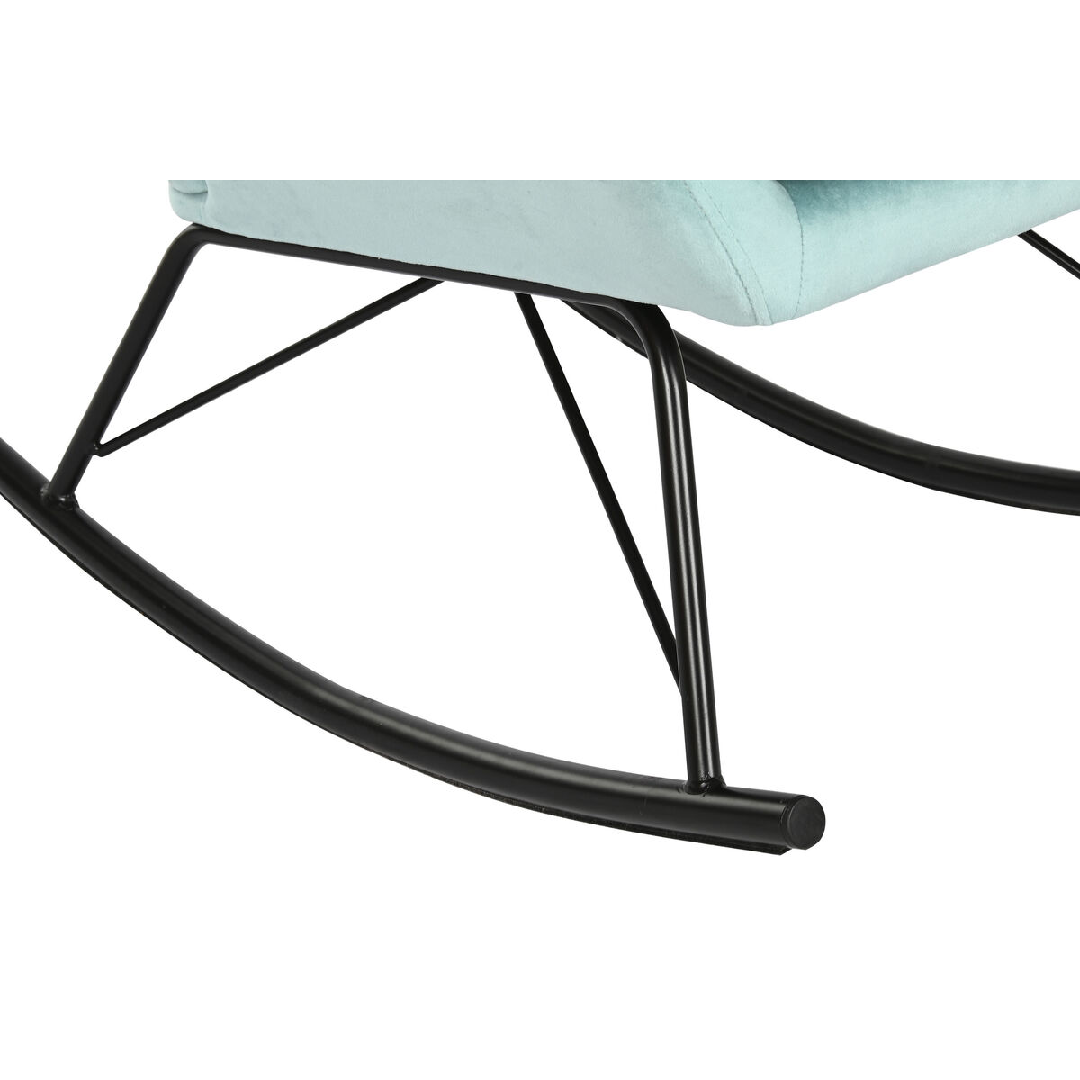 Gungstol Home ESPRIT Svart Himmelsblå Polyester Metall 68 x 90 x 92 cm - 5