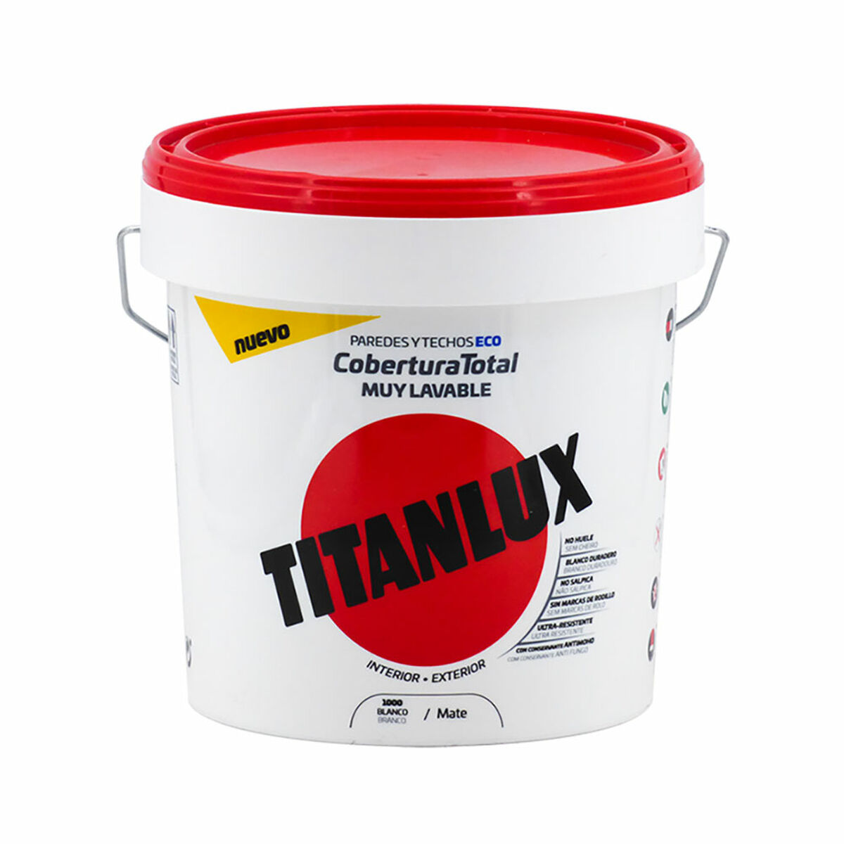 Plastfärg Titanlux Vit 750 ml Insida/Extern