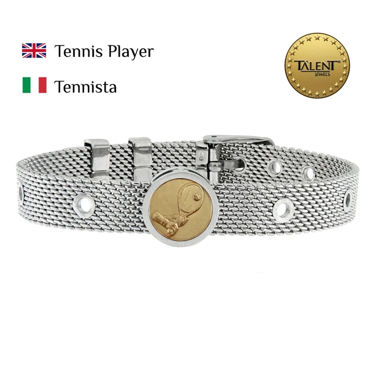 Unisexarmband Tennis Player Talent Jewels TJA-1-18-01-1-235 Silvrig - 2