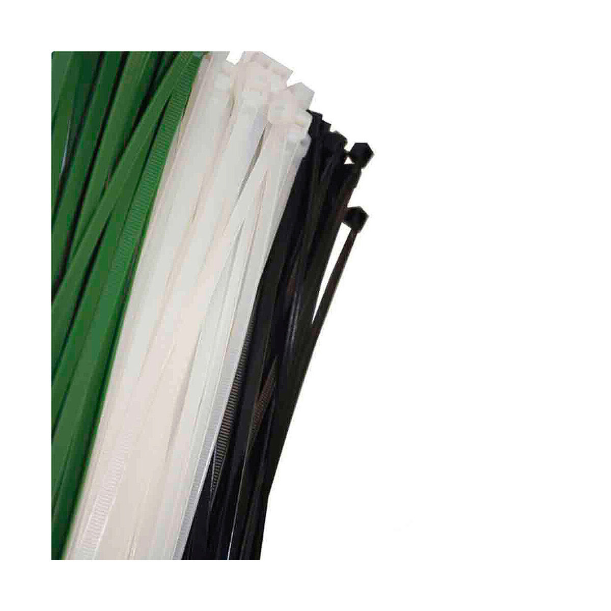 Nylonkabelband EDM 48309 Vit Naturell 300 x 8 mm (100 antal) - 2