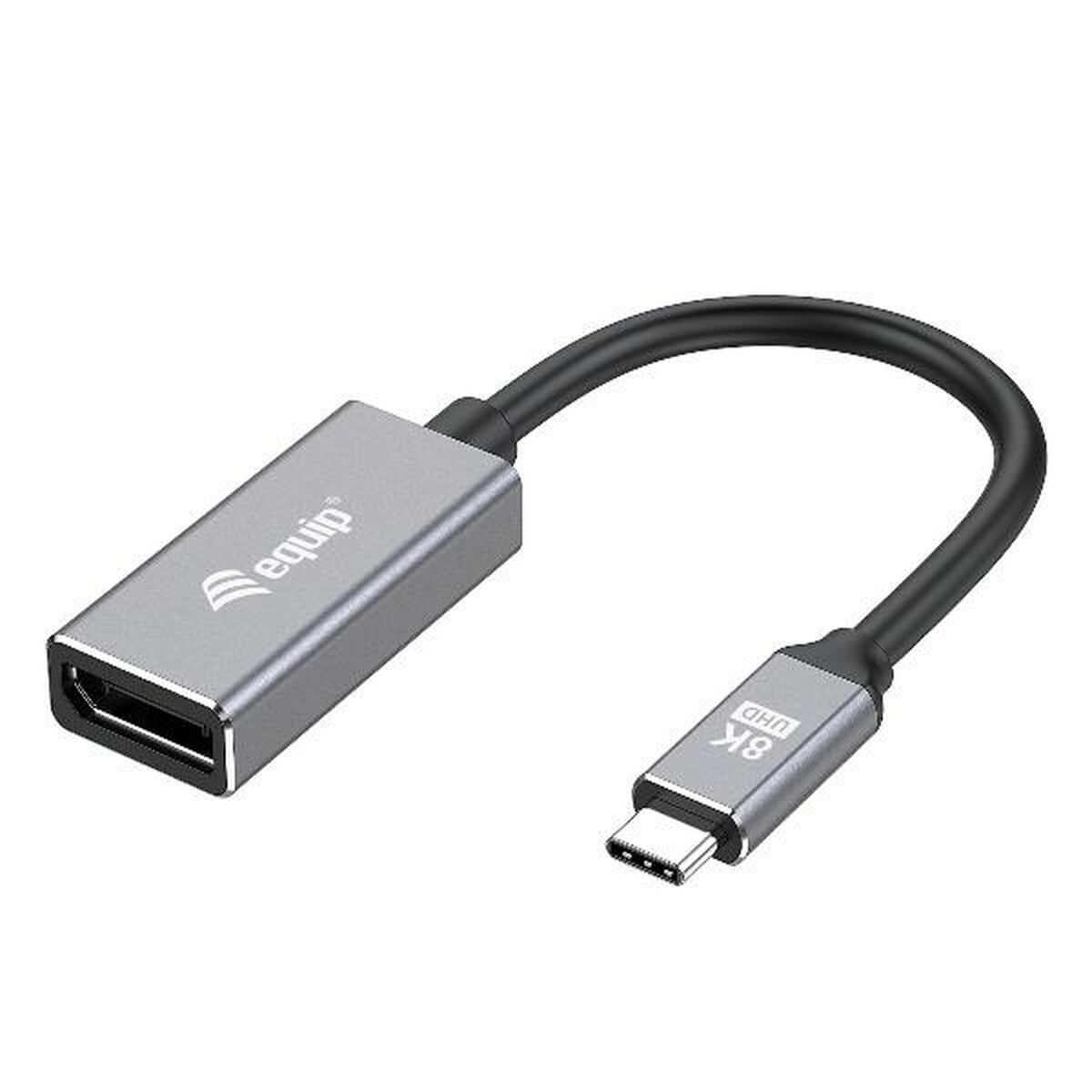 USB-kabel Equip 133493 Gyllene Svart/Grå 15 cm