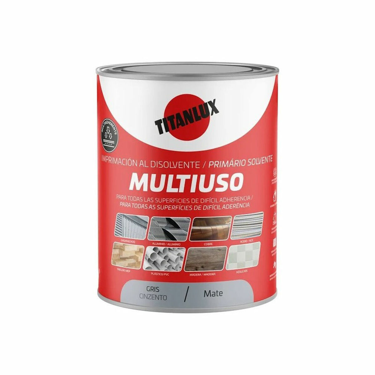 Grundfärg Titanlux Grå Matt 750 ml