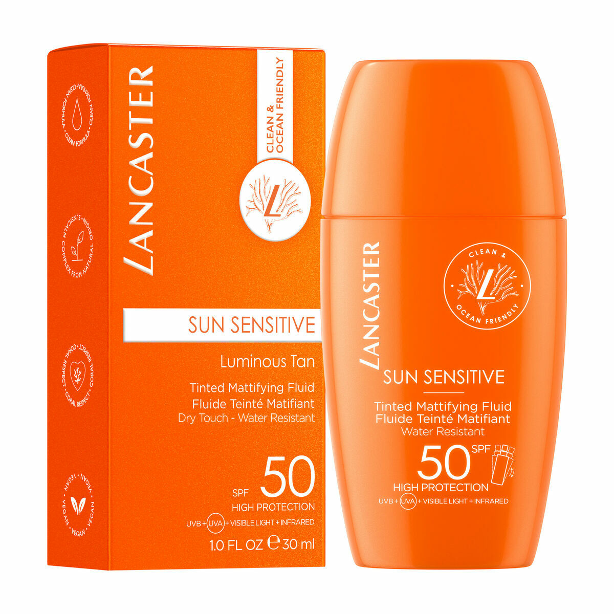 Ansiktssolkräm Lancaster Spf 50 30 ml 50 ml - 2