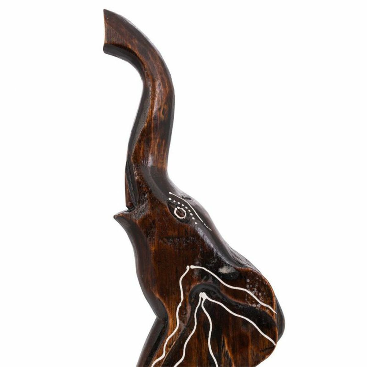 Prydnadsfigur Alexandra House Living Ljusbrun Elefant 6 x 50 x 14 cm - 4