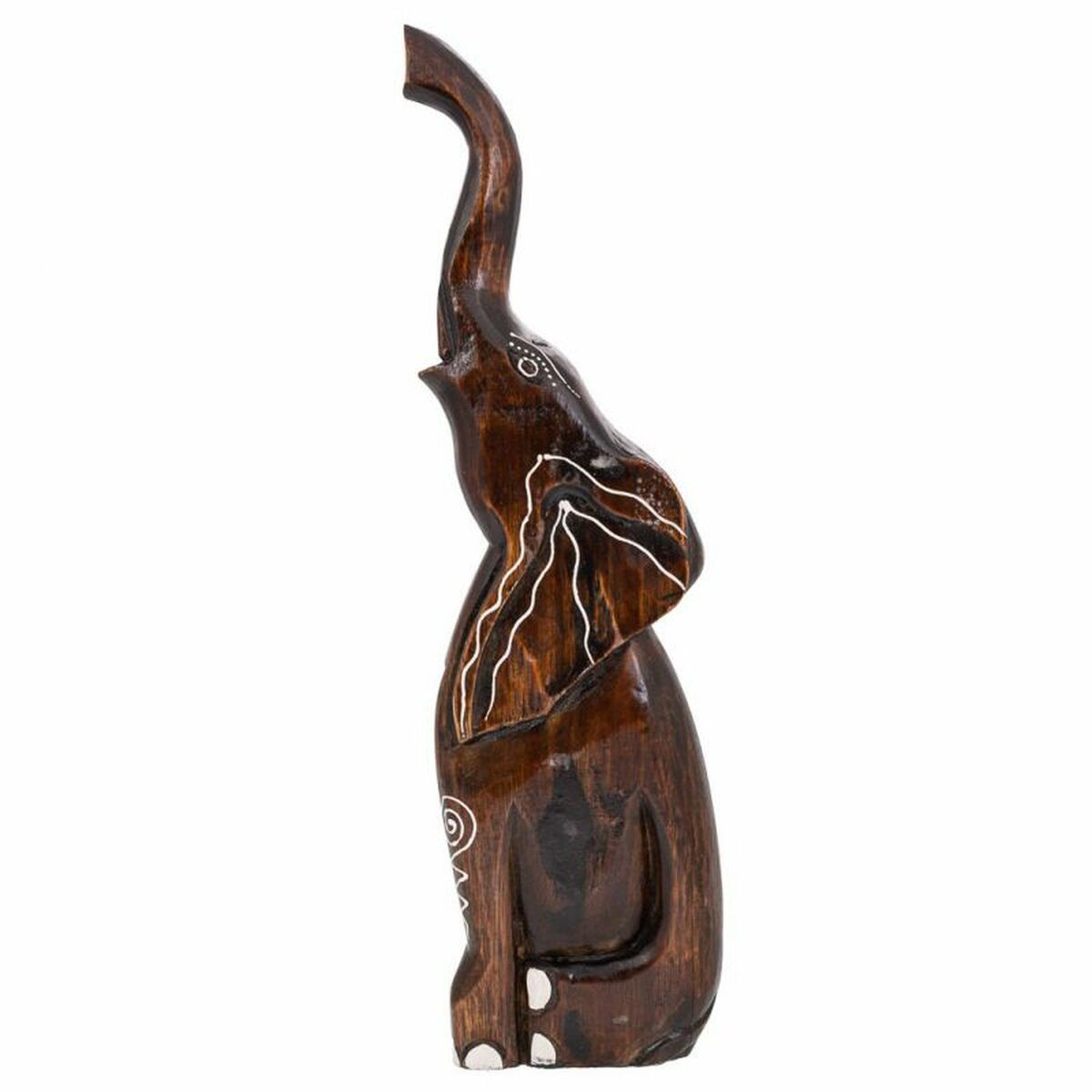 Prydnadsfigur Alexandra House Living Ljusbrun Elefant 6 x 50 x 14 cm - 3