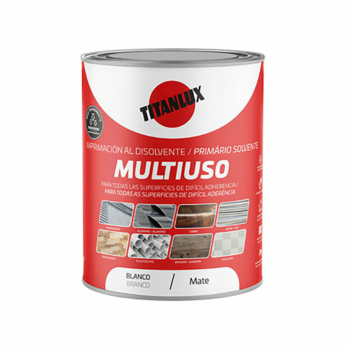Grundfärg Titanlux Vit Matt 250 ml