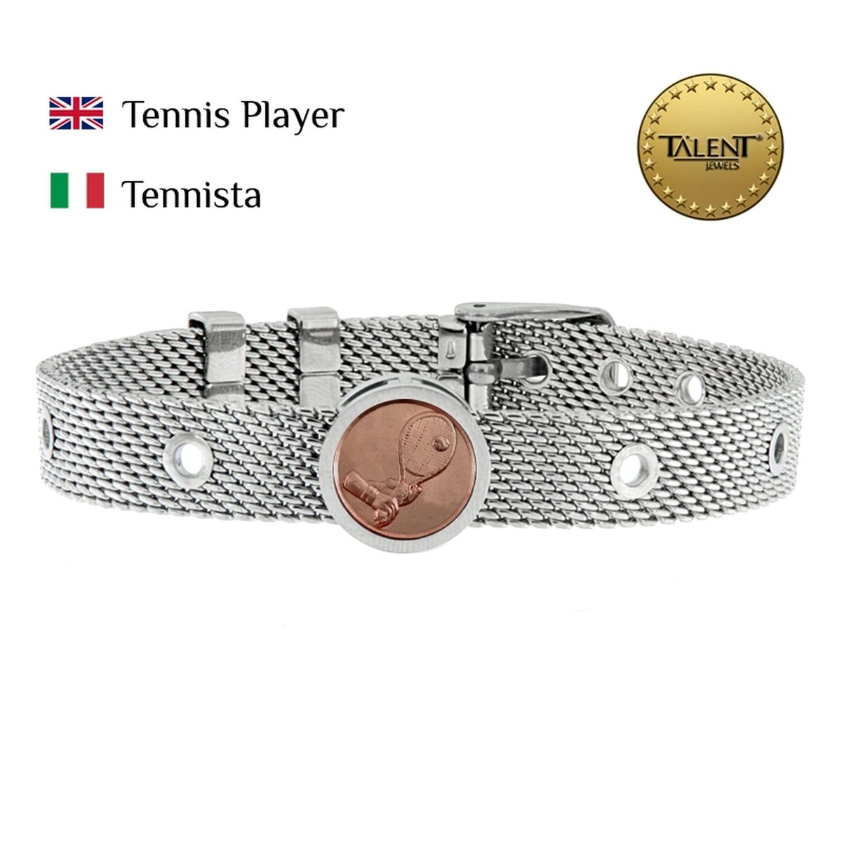 Unisexarmband Tennis Player Talent Jewels TJA-1-18-02-1-235 Silvrig - 2