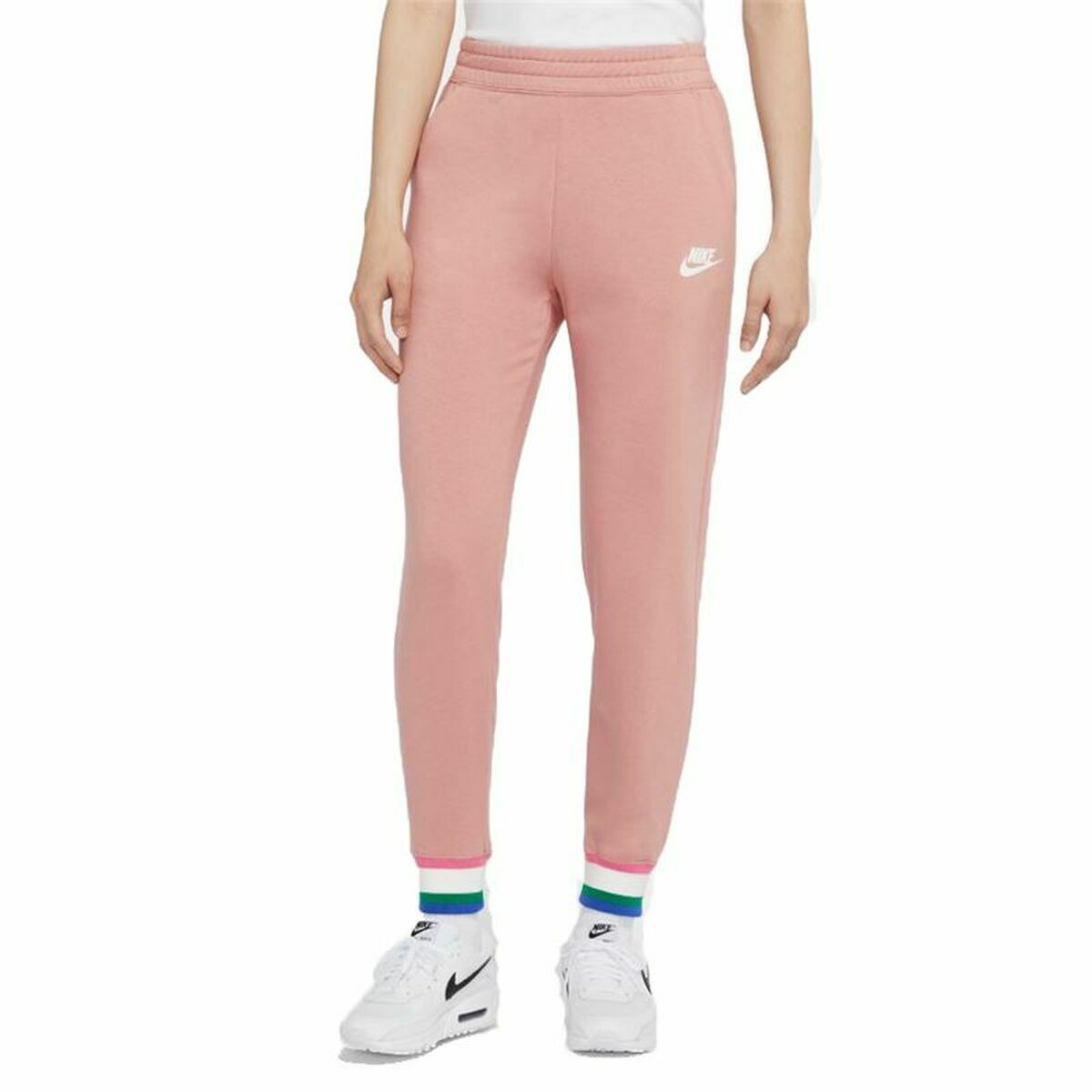 Långa träningsbyxor Nike Kvinna Rosa - 12