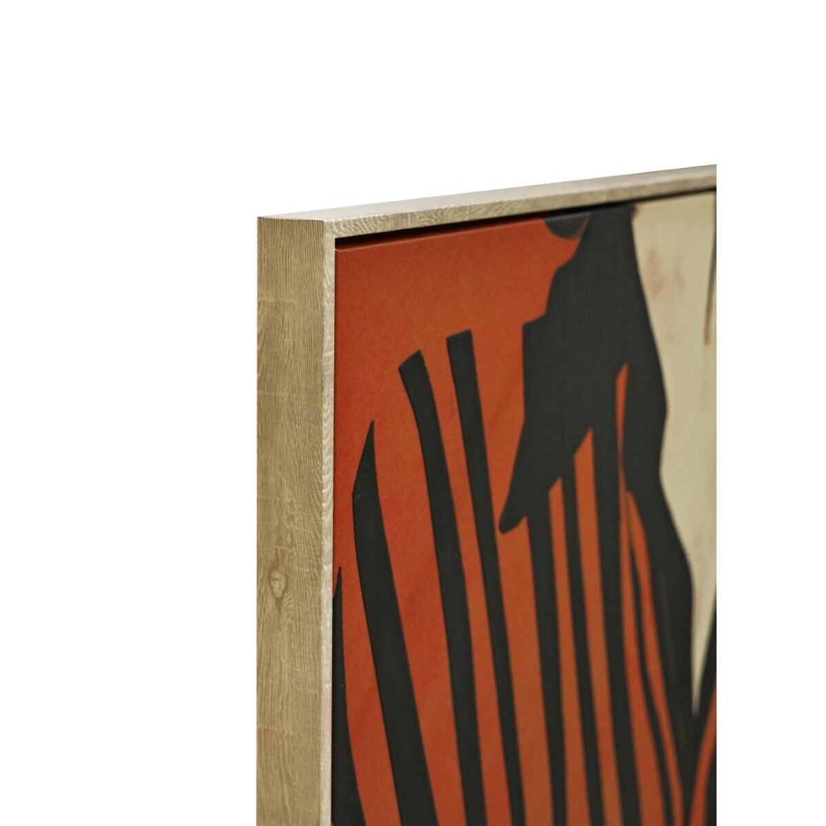 Kanvas Home ESPRIT Svart Röd Urban 83 x 4 x 123 cm (2 antal) - 2
