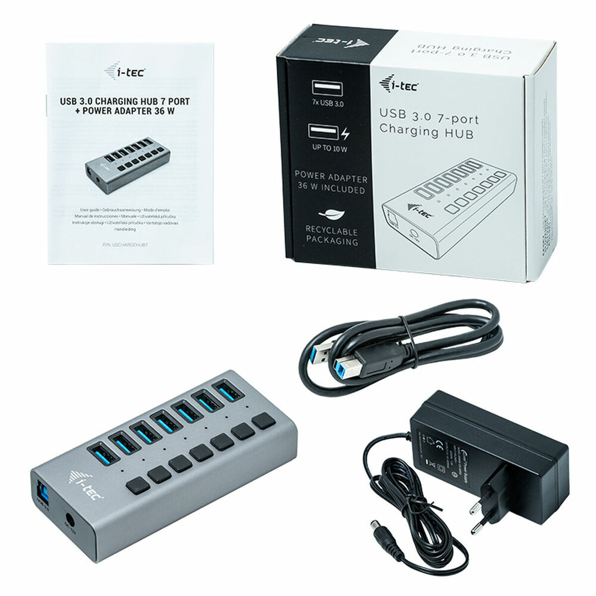 USB-HUB i-Tec U3CHARGEHUB7 - 3