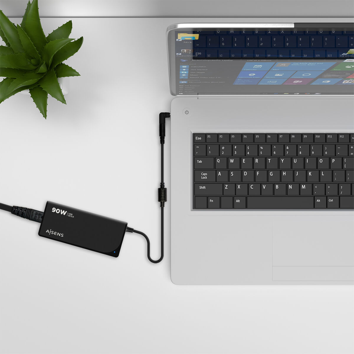 Laptopladdare Aisens ASLC-90WAUTO-BK 90 W Universal - 6