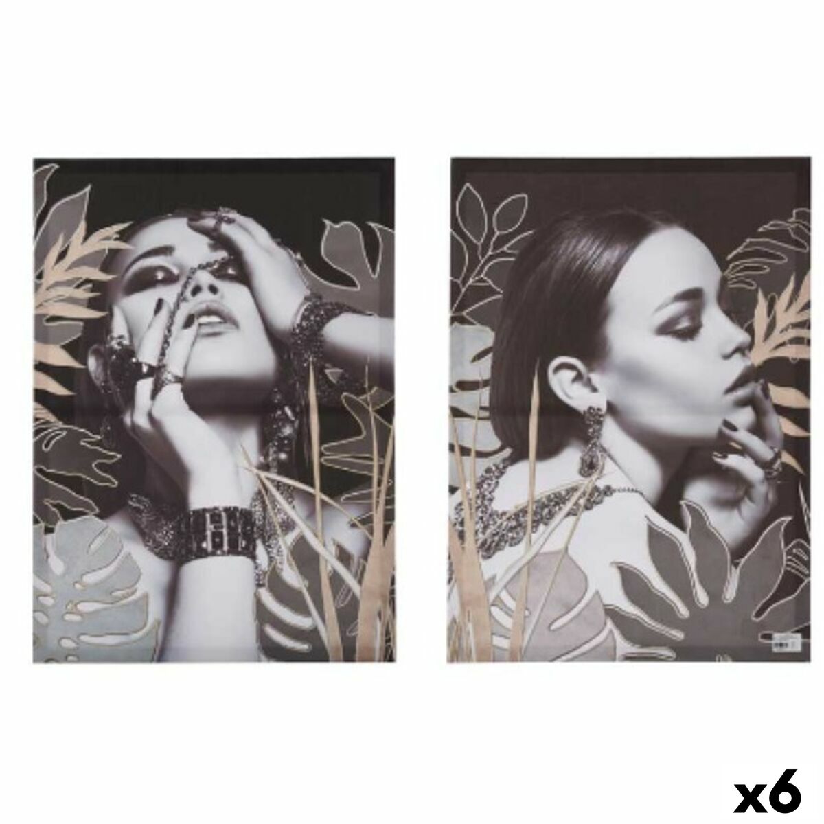 Kanvas Gift Decor Kanvas 50 x 3,5 x 69,5 cm Kvinna (6 antal)