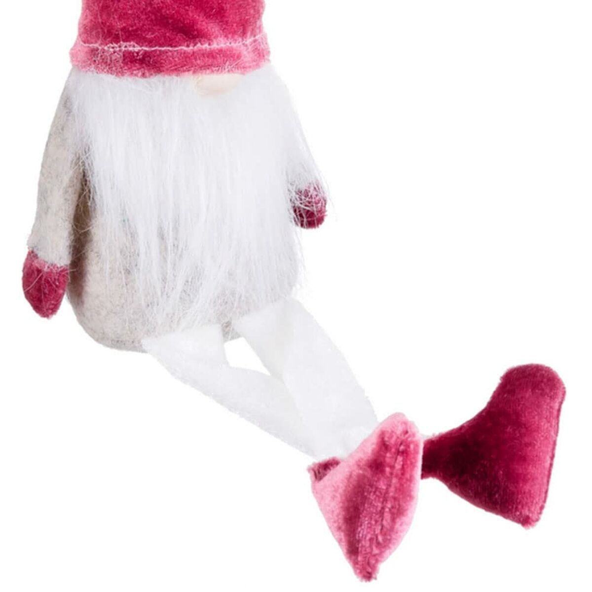 Julgranskula Vit Rosa Sand Tyg 30 cm - 5