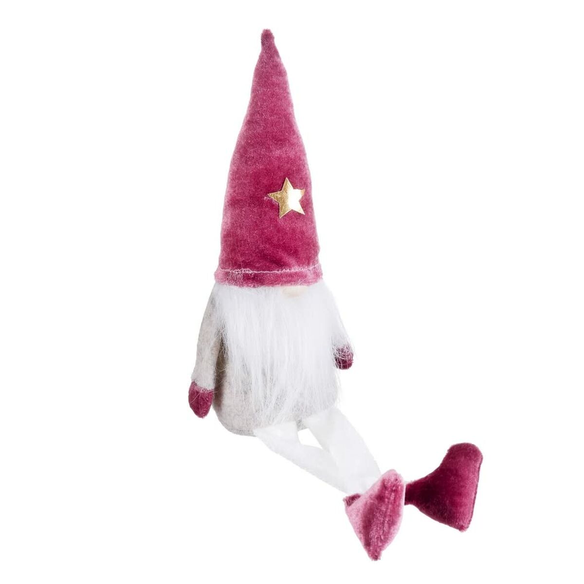 Julgranskula Vit Rosa Sand Tyg 30 cm - 3