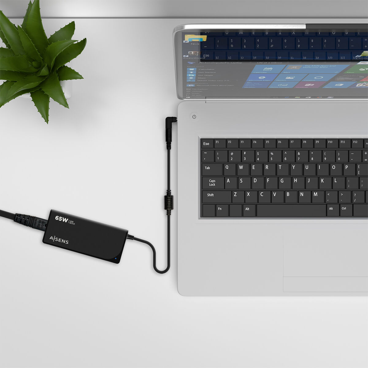 Laptopladdare Aisens ASLC-65WAUTO-BK 65 W - 5
