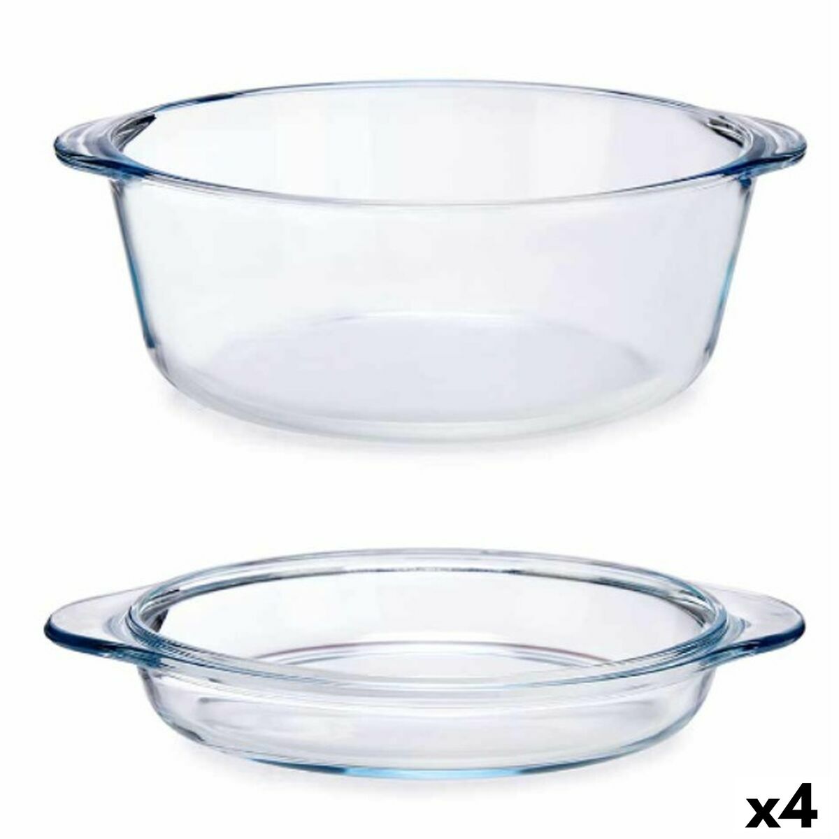 Kastrull med lock Pasabahce 1017138-59003 Transparent 2,1 L (4 antal)