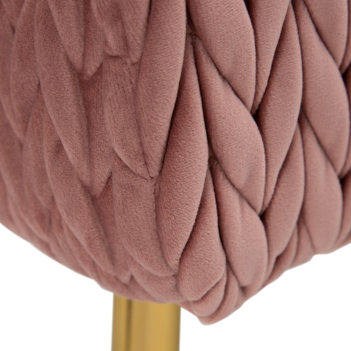 Sittpall 111 x 44 x 41,5 cm Syntetmaterial Rosa Metall - 5