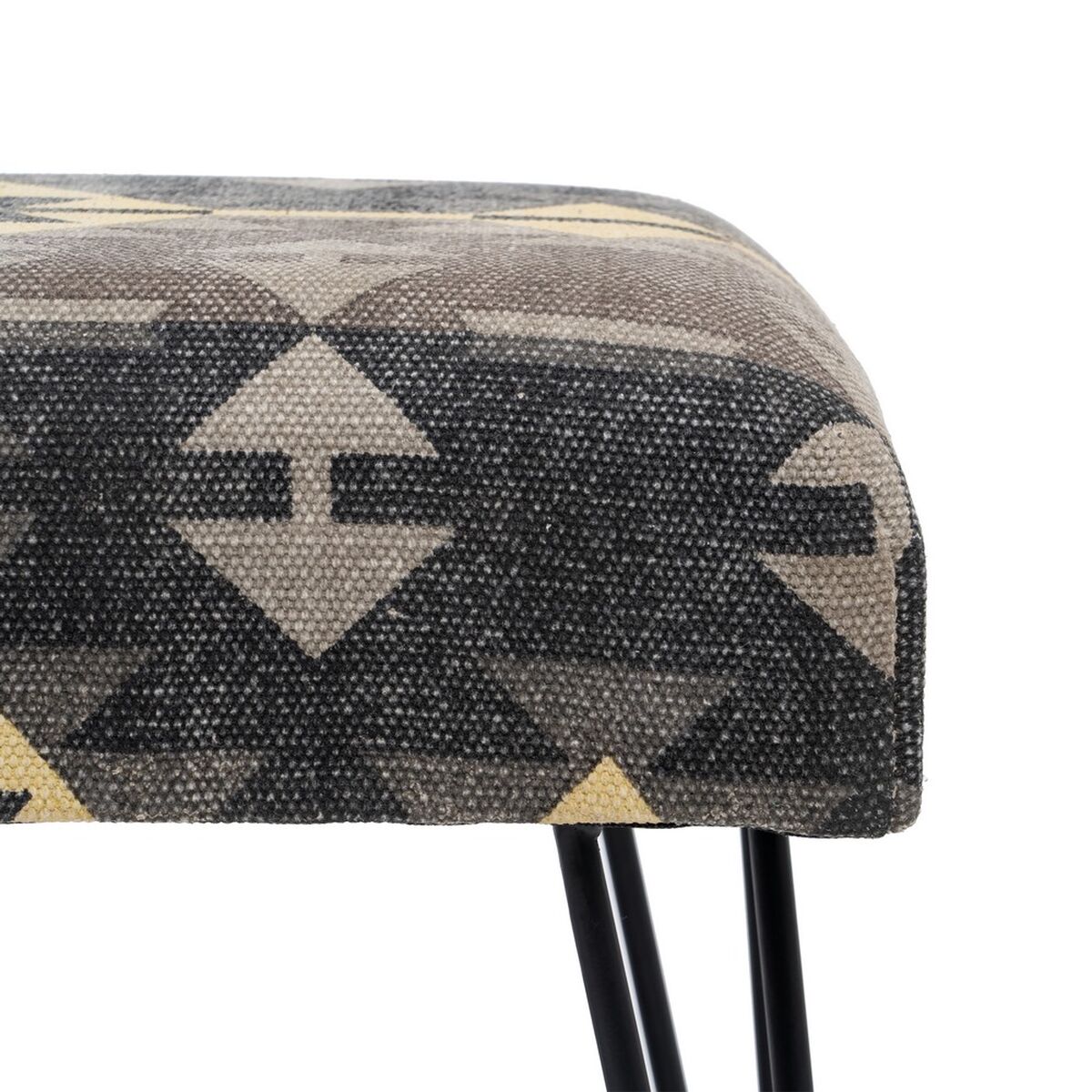 Sittpall Svart Beige-brun (taupe) Järn Badsvamp 120 x 41,5 x 48 cm - 4