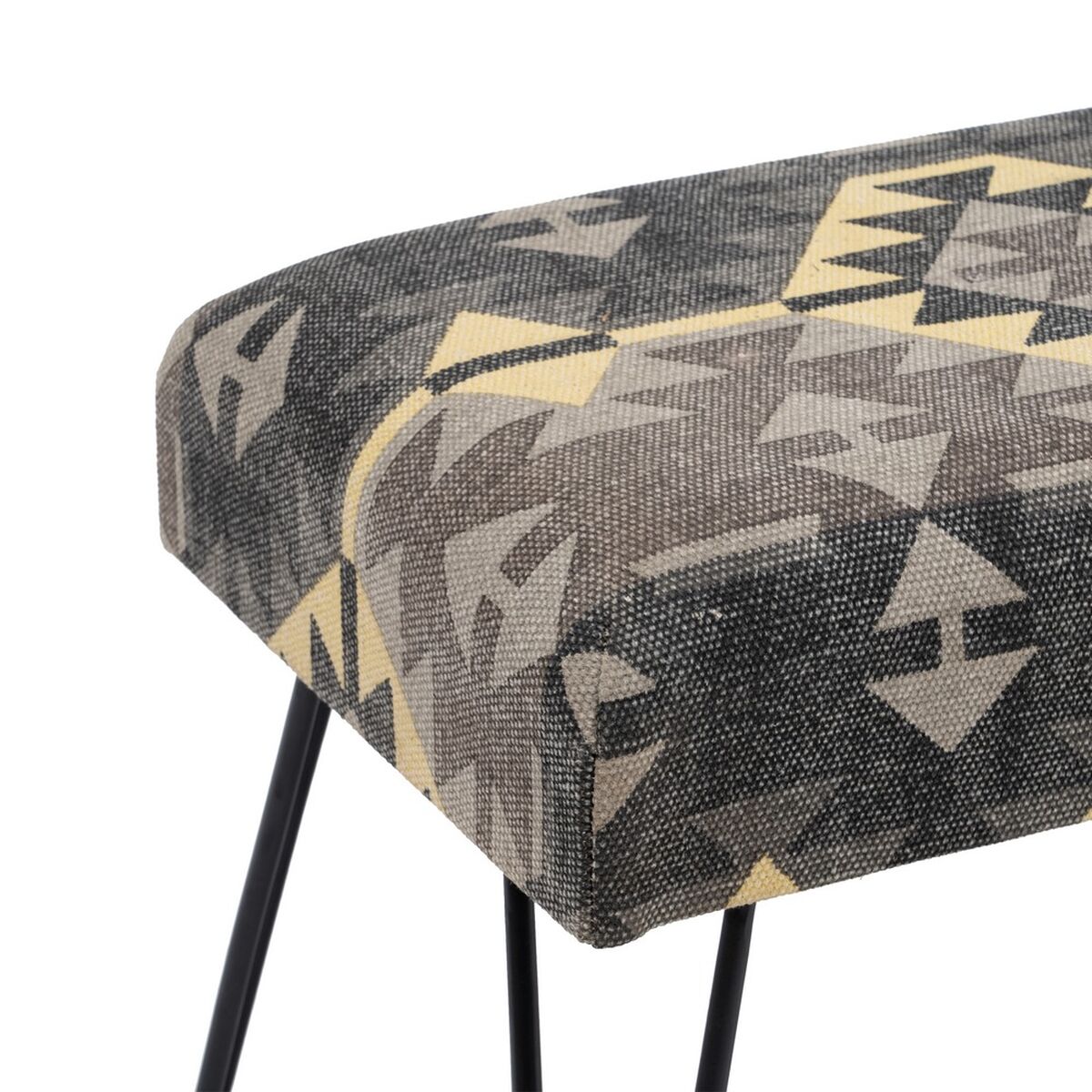 Sittpall Svart Beige-brun (taupe) Järn Badsvamp 120 x 41,5 x 48 cm - 3