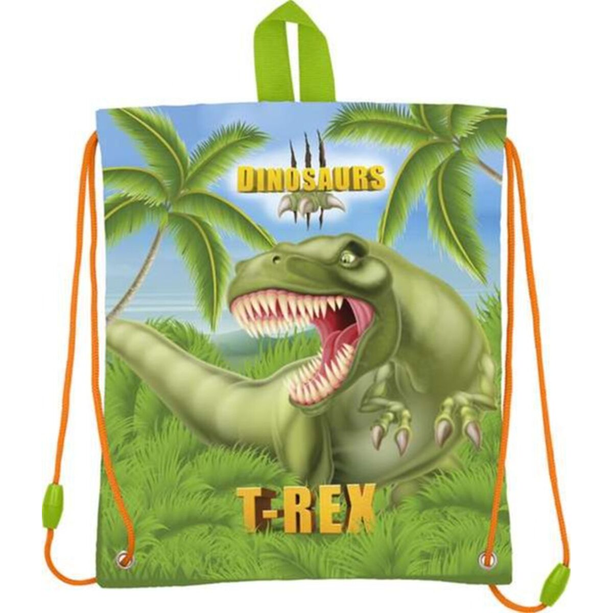 Mellanmålsväska Stor Grön Dinosaurie - 2