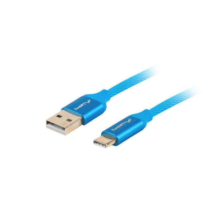 USB A till USB C Kabel Lanberg Quick Charge 3.0 Blå - 2
