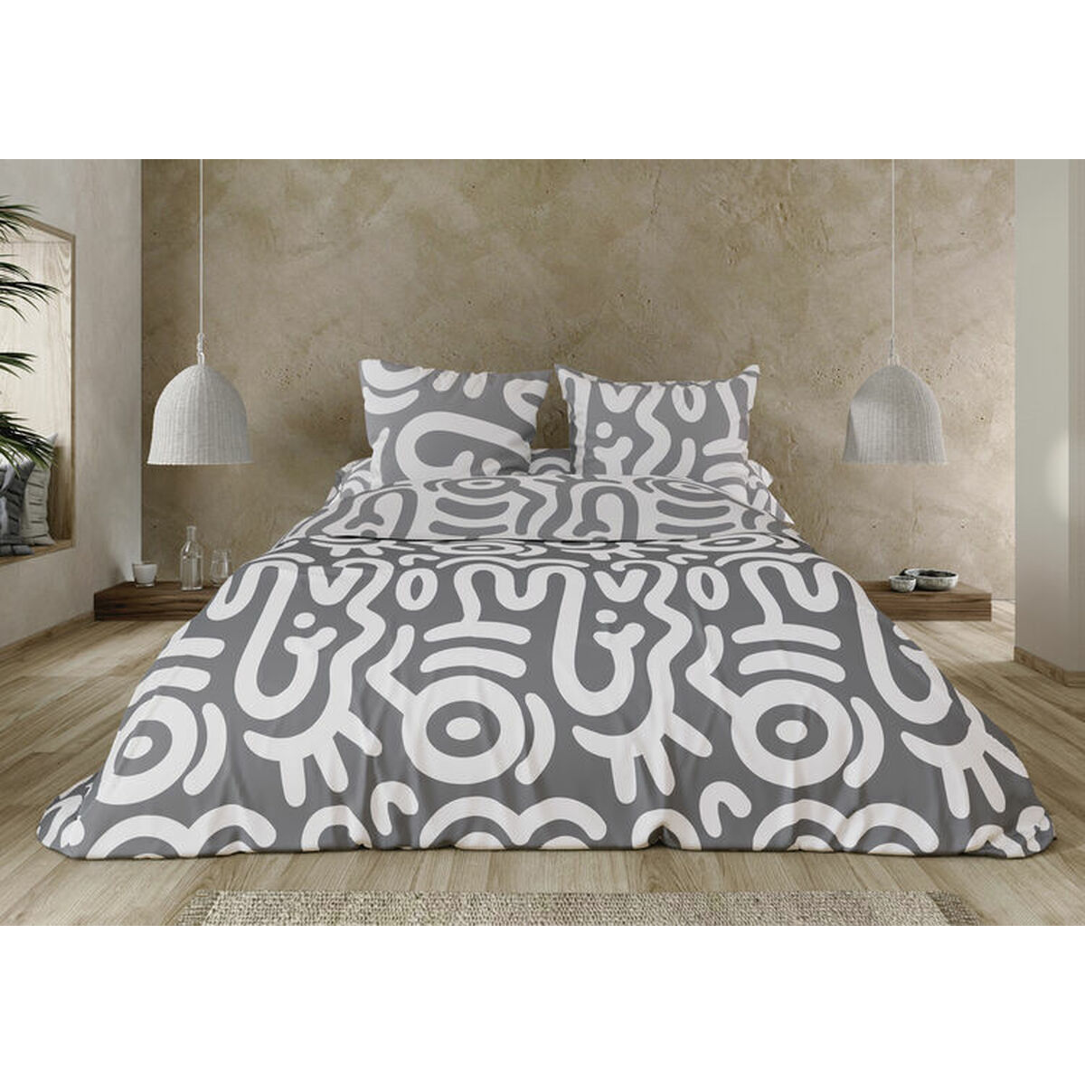 Påslakan Pierre Cardin Hades Grå 144 Trådar 220 x 230 cm - 2
