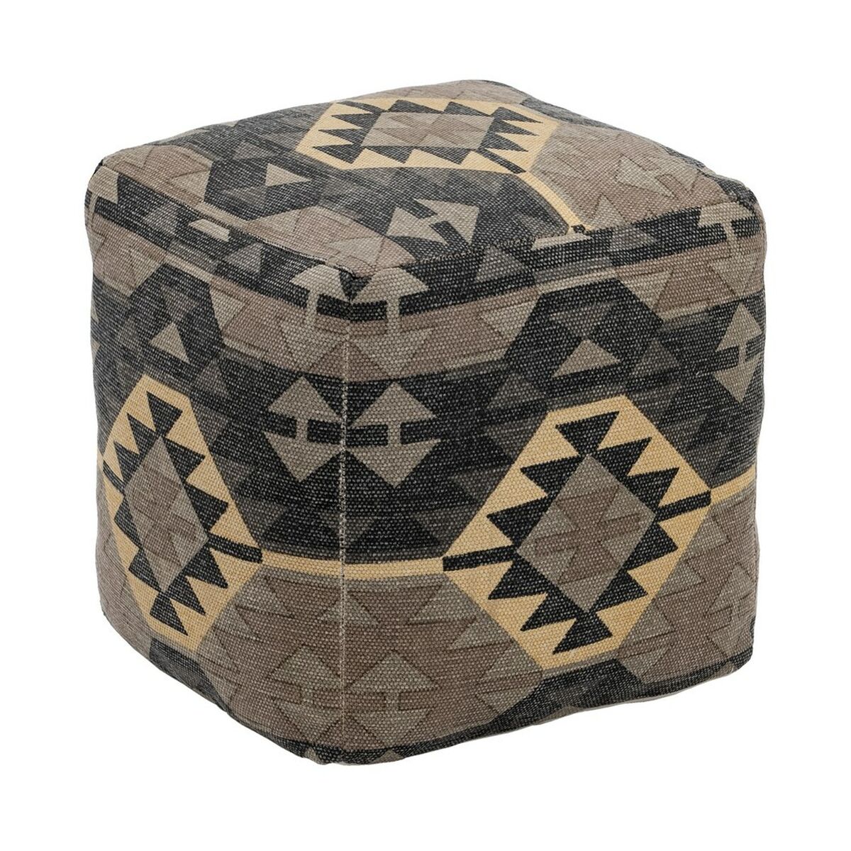 Puff Svart Beige-brun (taupe) 45 x 45 x 45 cm