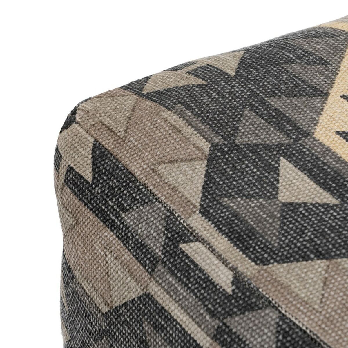 Puff Svart Beige-brun (taupe) 45 x 45 x 45 cm - 3