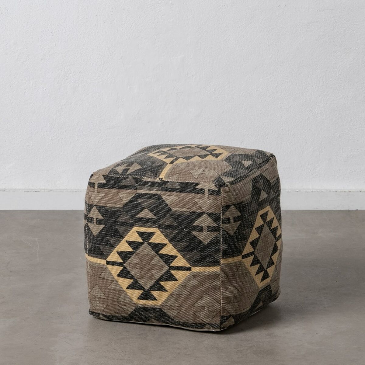 Puff Svart Beige-brun (taupe) 45 x 45 x 45 cm - 2
