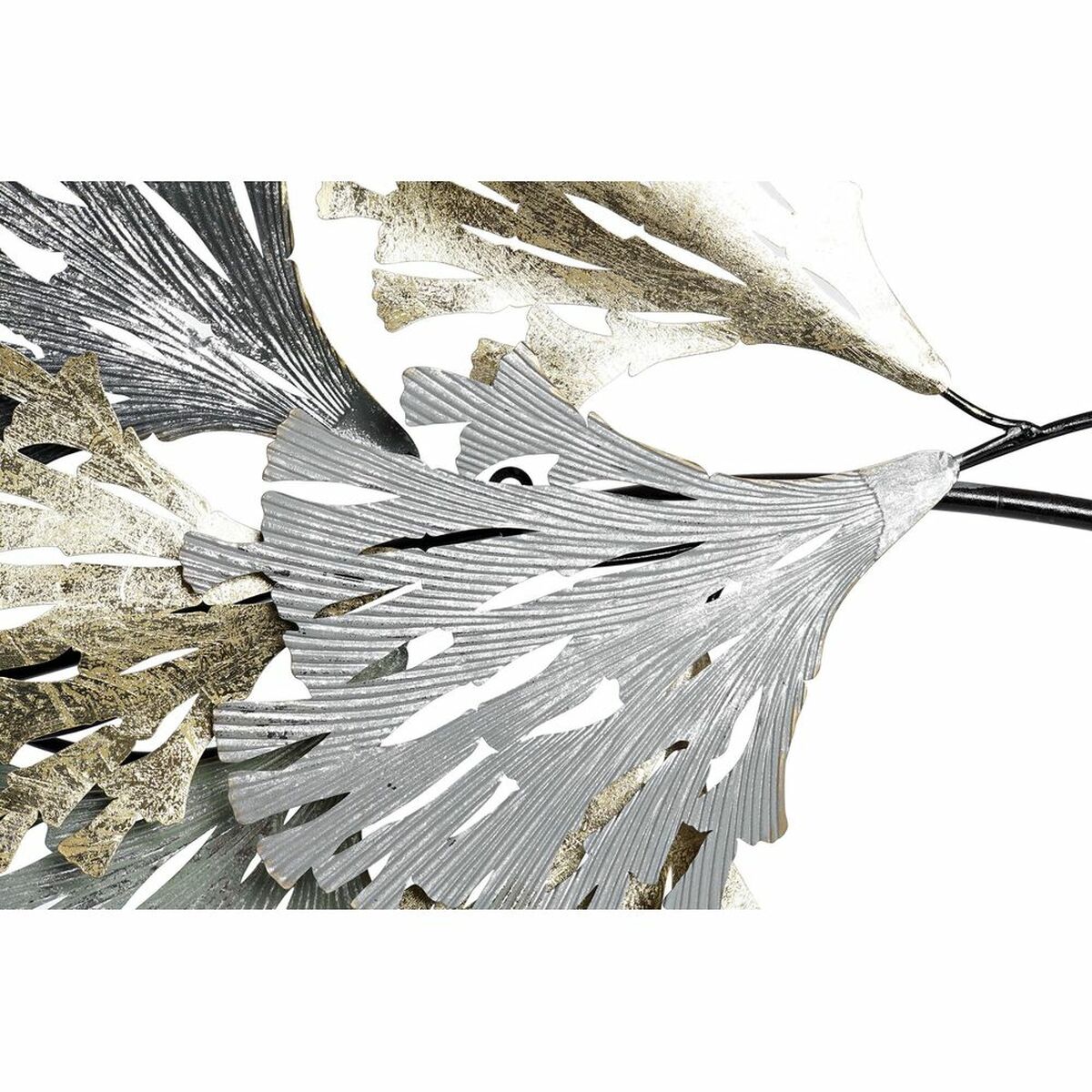 Väggdekoration DKD Home Decor Grå Gyllene Metall (65 x 10 x 134.6 cm) - 4