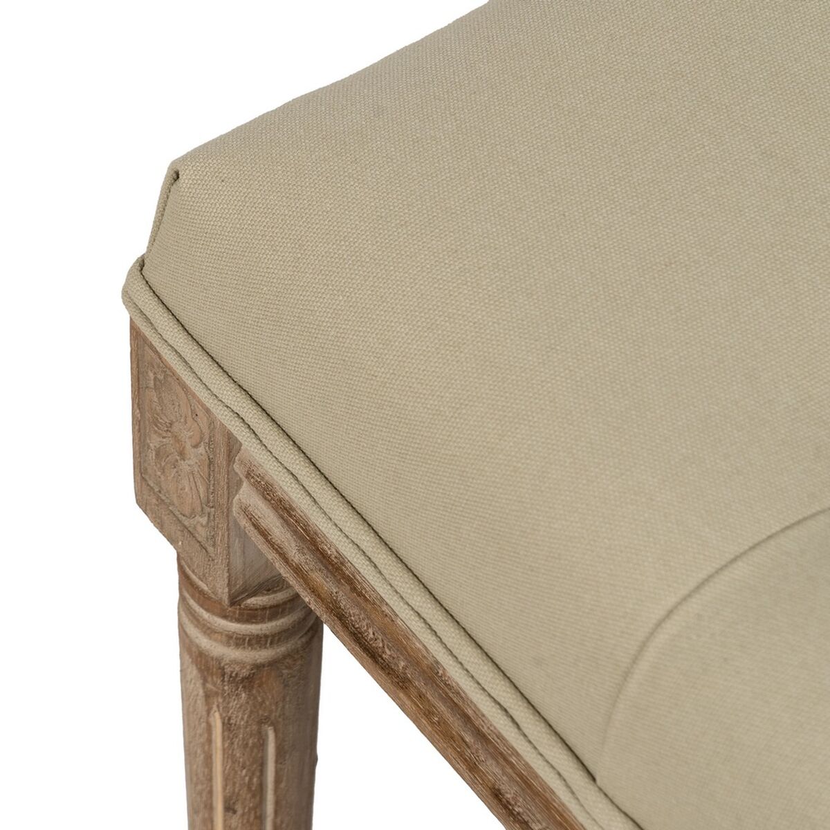 Sittpall Beige Gummiträ 122 x 41 x 46 cm - 3