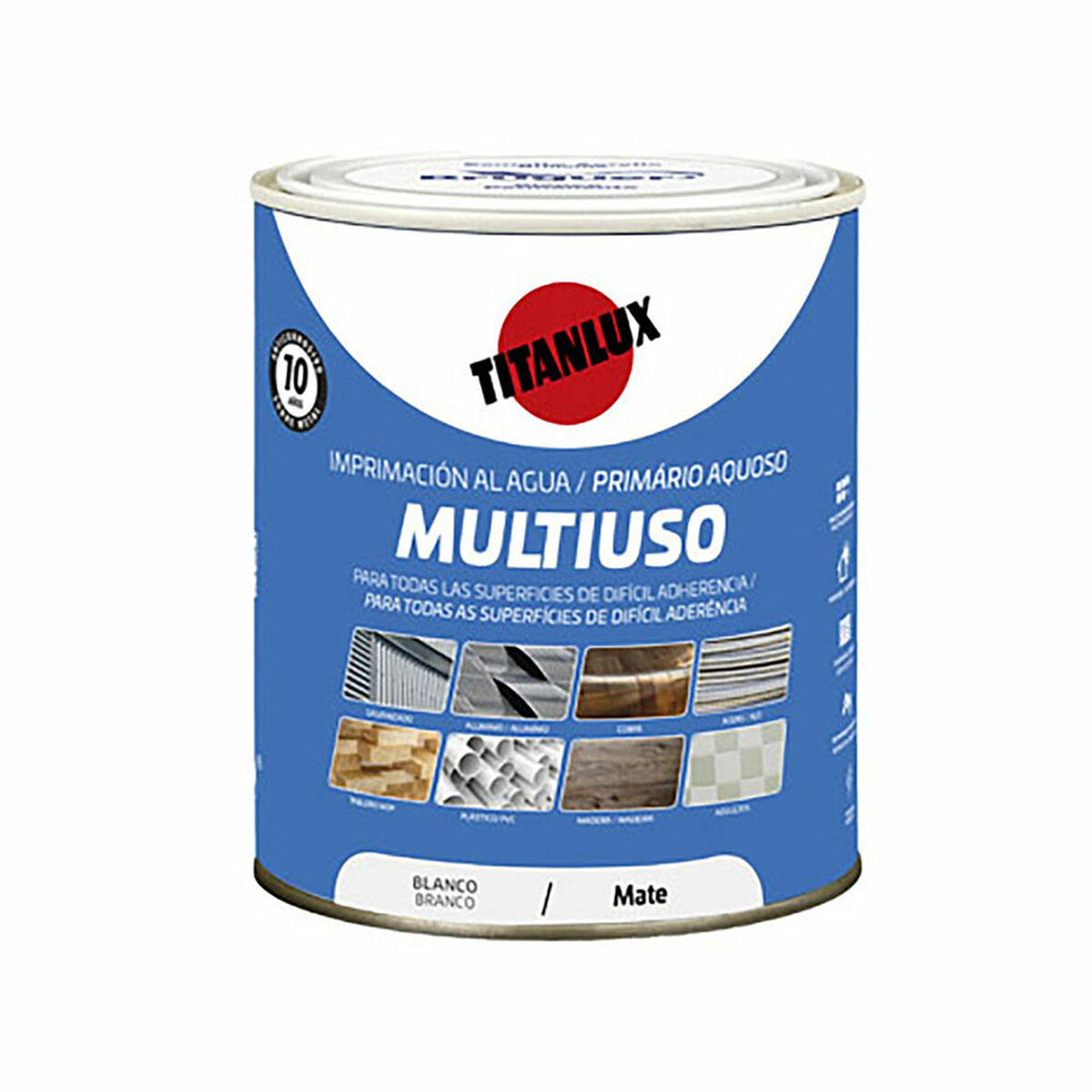 Grundfärg Titanlux Vit Matt 750 ml