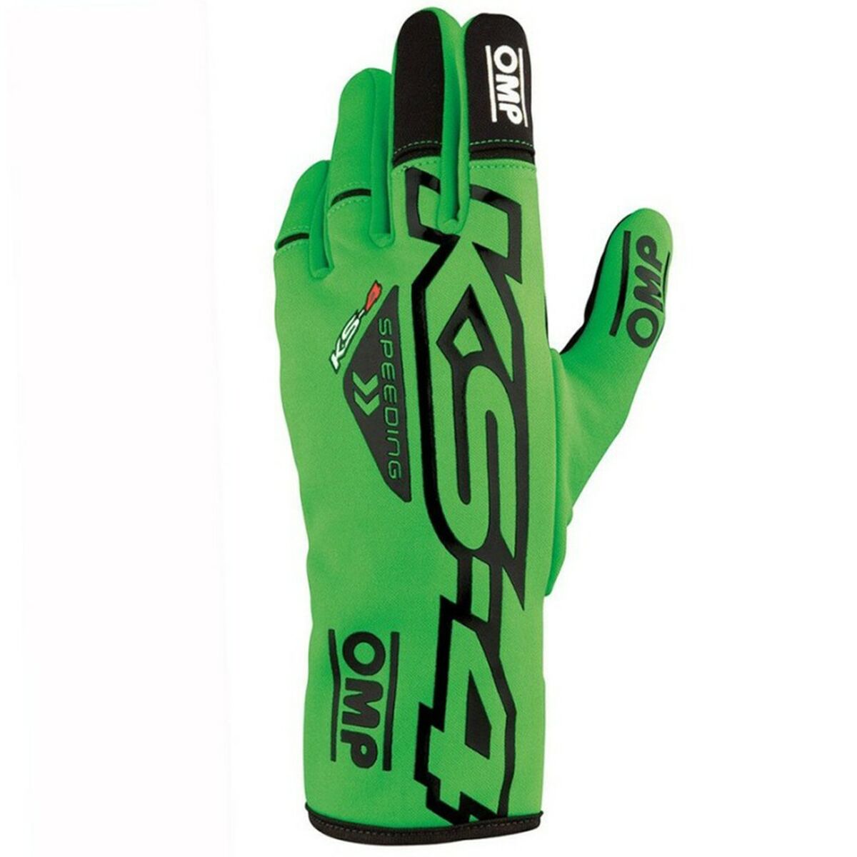 Karting Gloves OMP KS-4 Svart Grön - 2