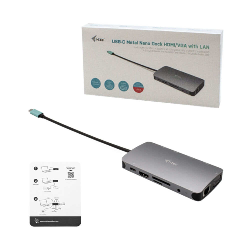 Dockstation i-Tec C31NANODOCKVGAPD     Silver - 7