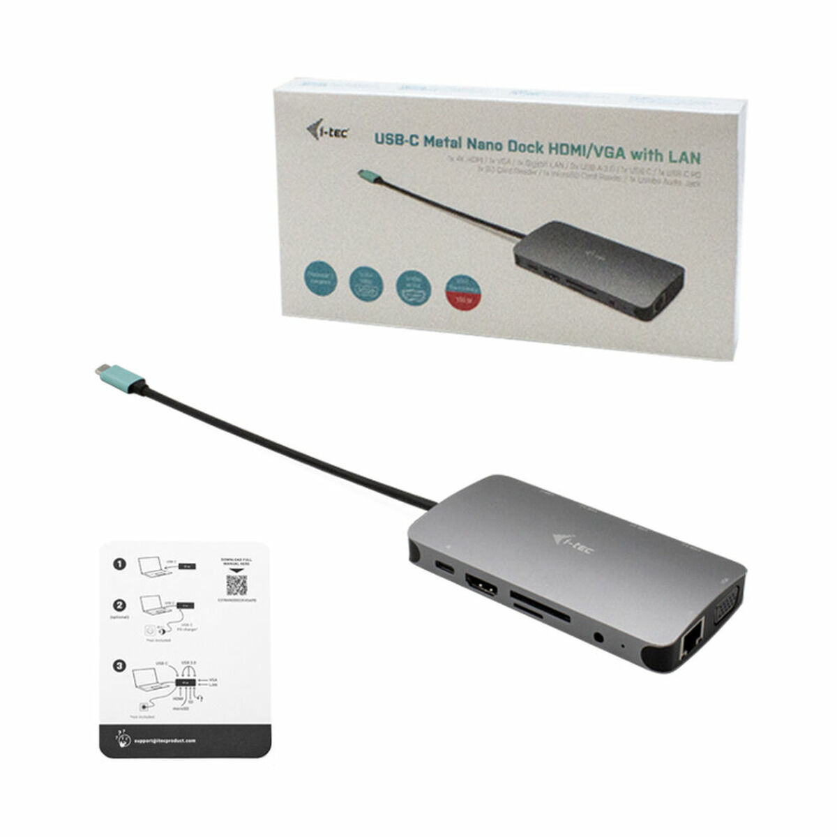 Dockstation i-Tec C31NANODOCKVGAPD     Silver - 18