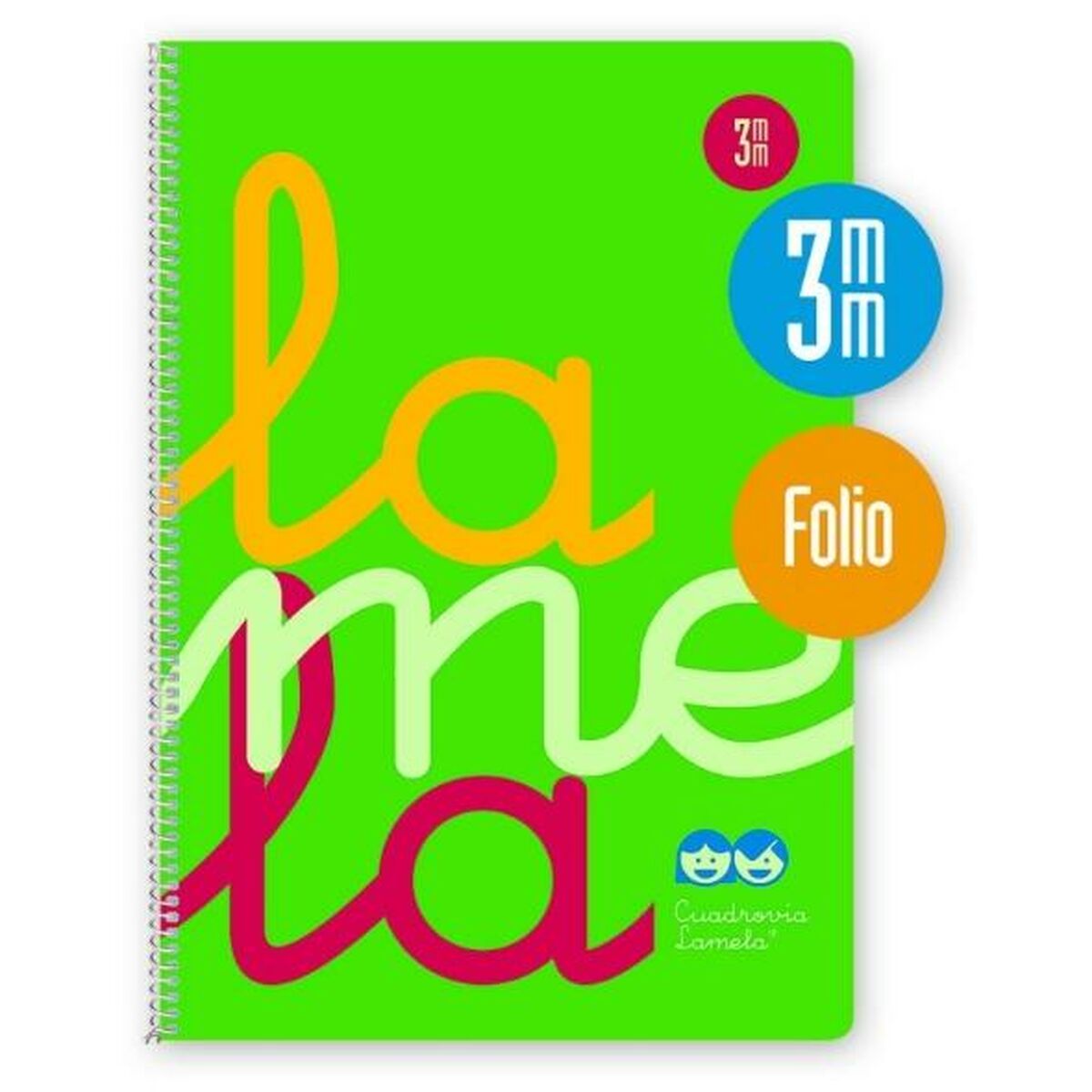 Anteckningsbok Lamela Cuadrovía Grön Fluorescerande Din A4 80 Blad 21,5 x 31,5 cm 5 Delar (25 antal) - 2
