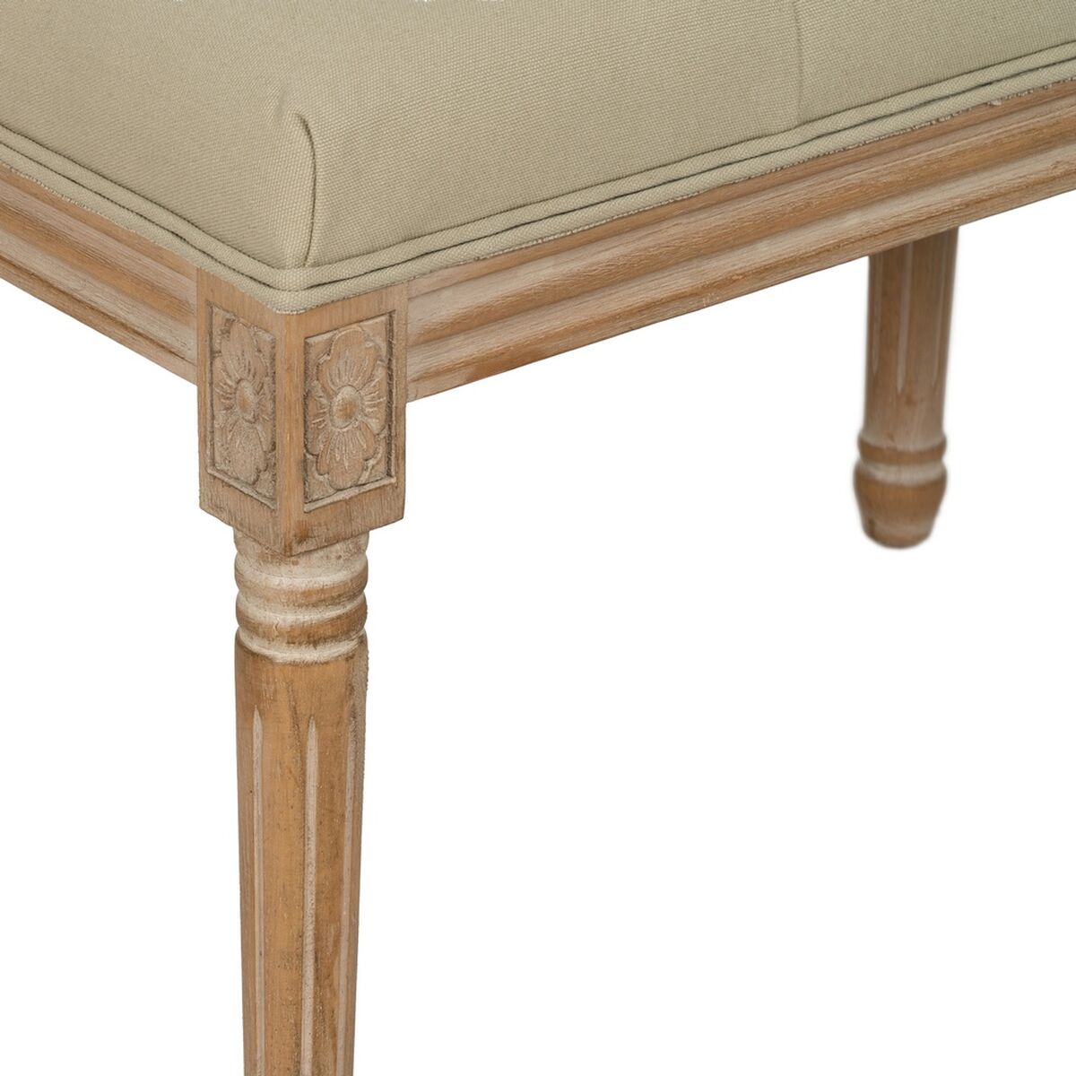 Sittpall Beige Gummiträ 65 x 41 x 48 cm - 6