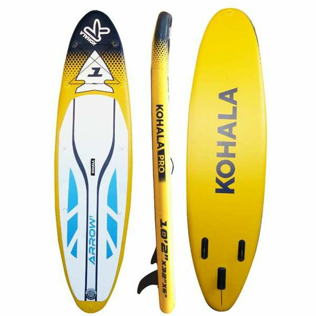 Uppblåsbara Paddle Surfbräda med tillbehör Kohala Arrow 1 Gul (310 x 81 x 15 cm) - 2