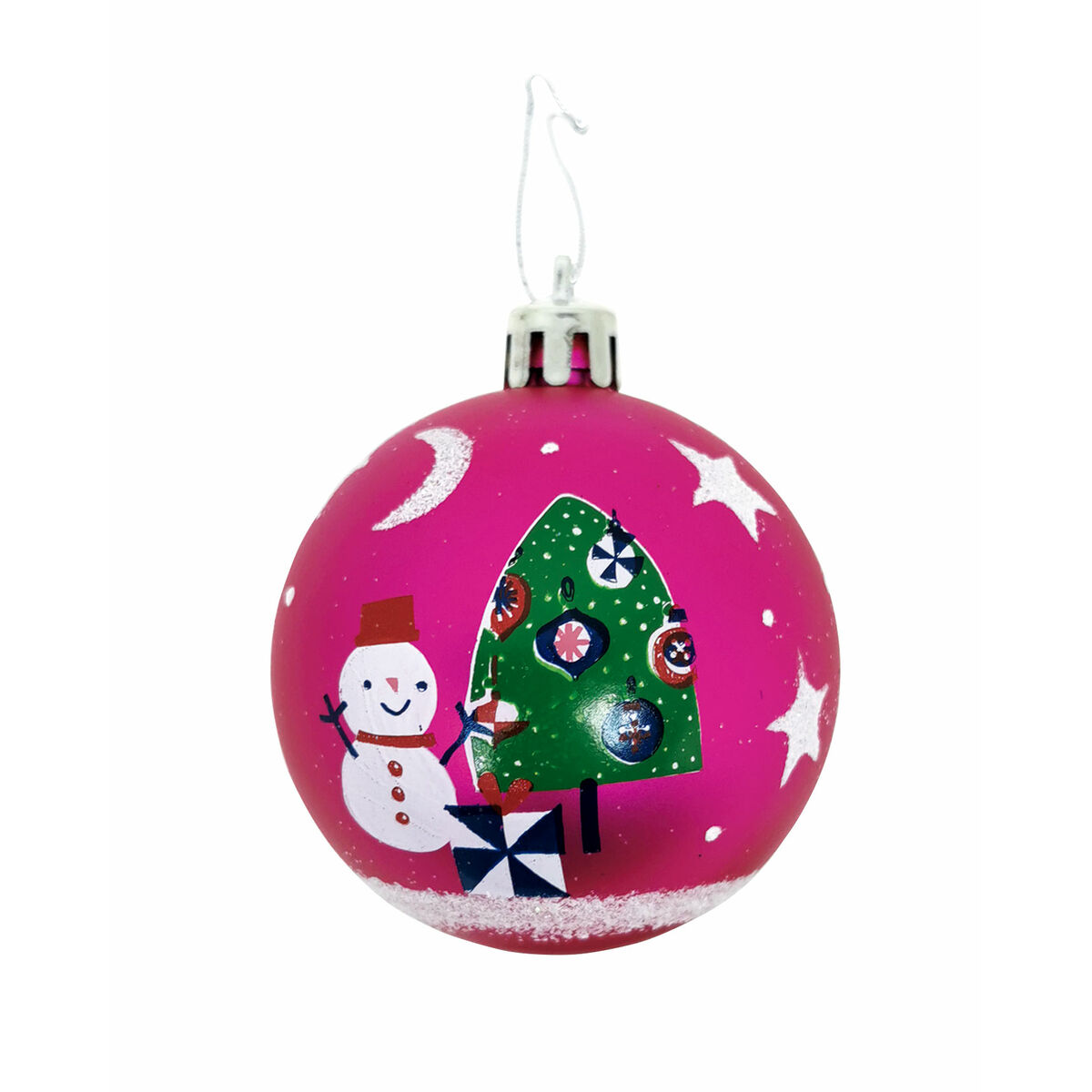 Julgranskula Peppa Pig Cosy corner Fuchsia 6 antal Plast (Ø 8 cm) - 3