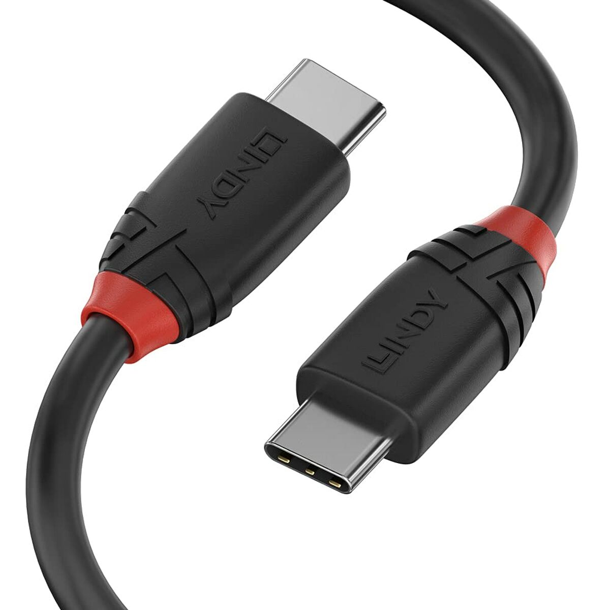 USB-C-kabel LINDY 36906 Svart 1 m - 2