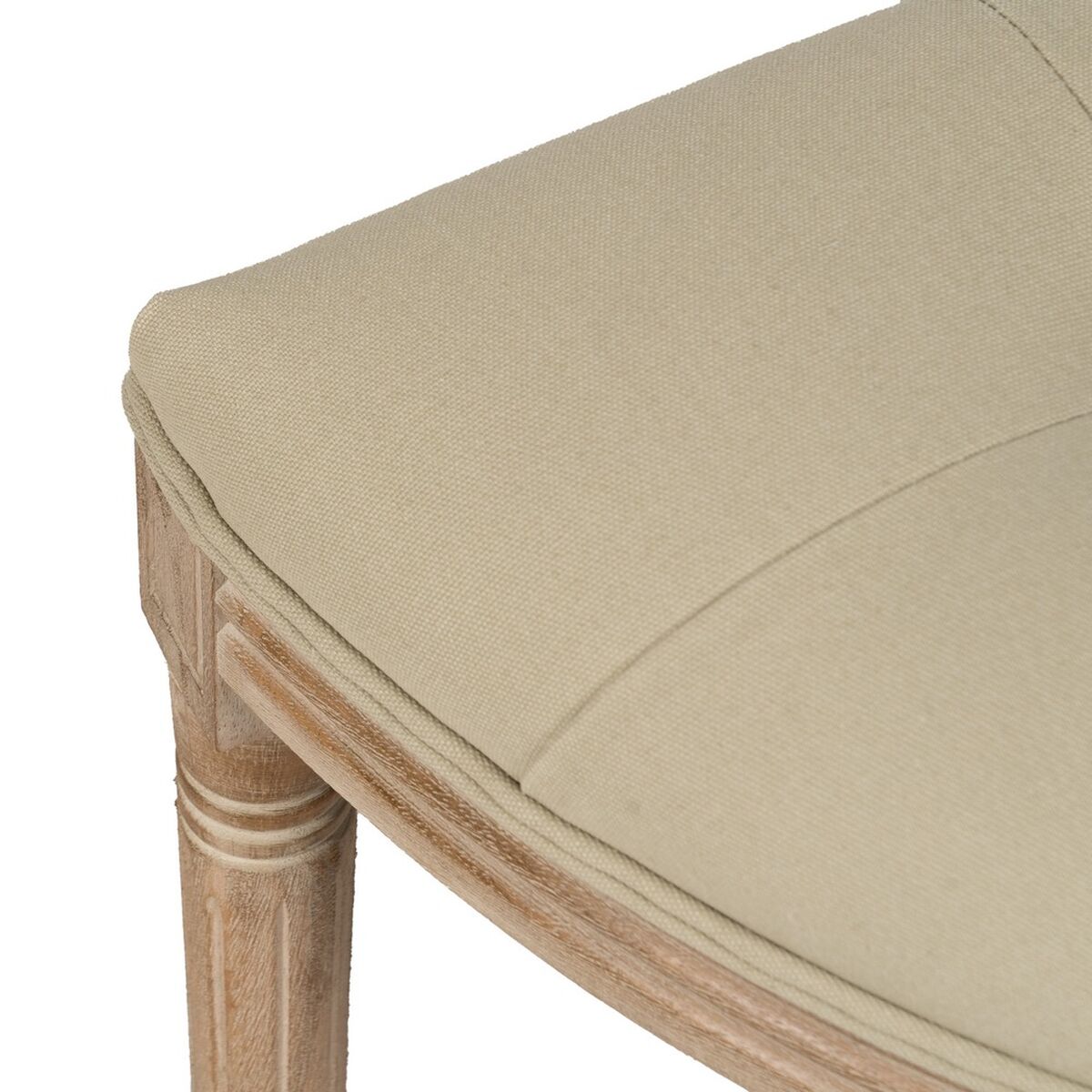 Sittpall Beige Gummiträ 125 x 45 x 48 cm - 3