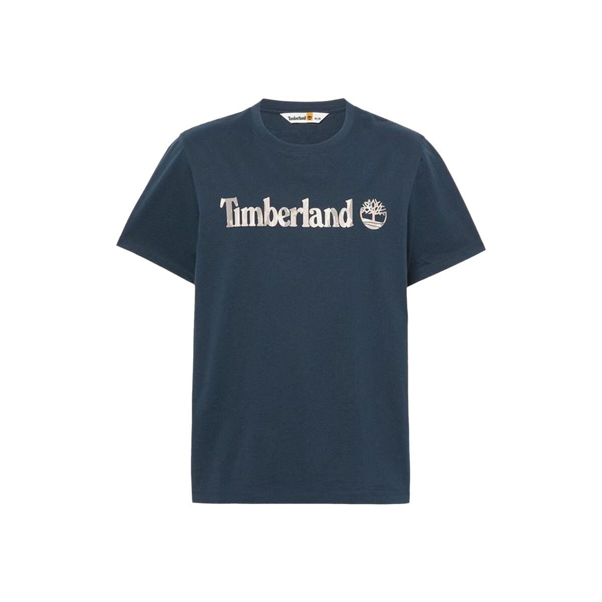 T-shirt med kortärm Herr Timberland Kennebec River Camo Linear Logo Blå