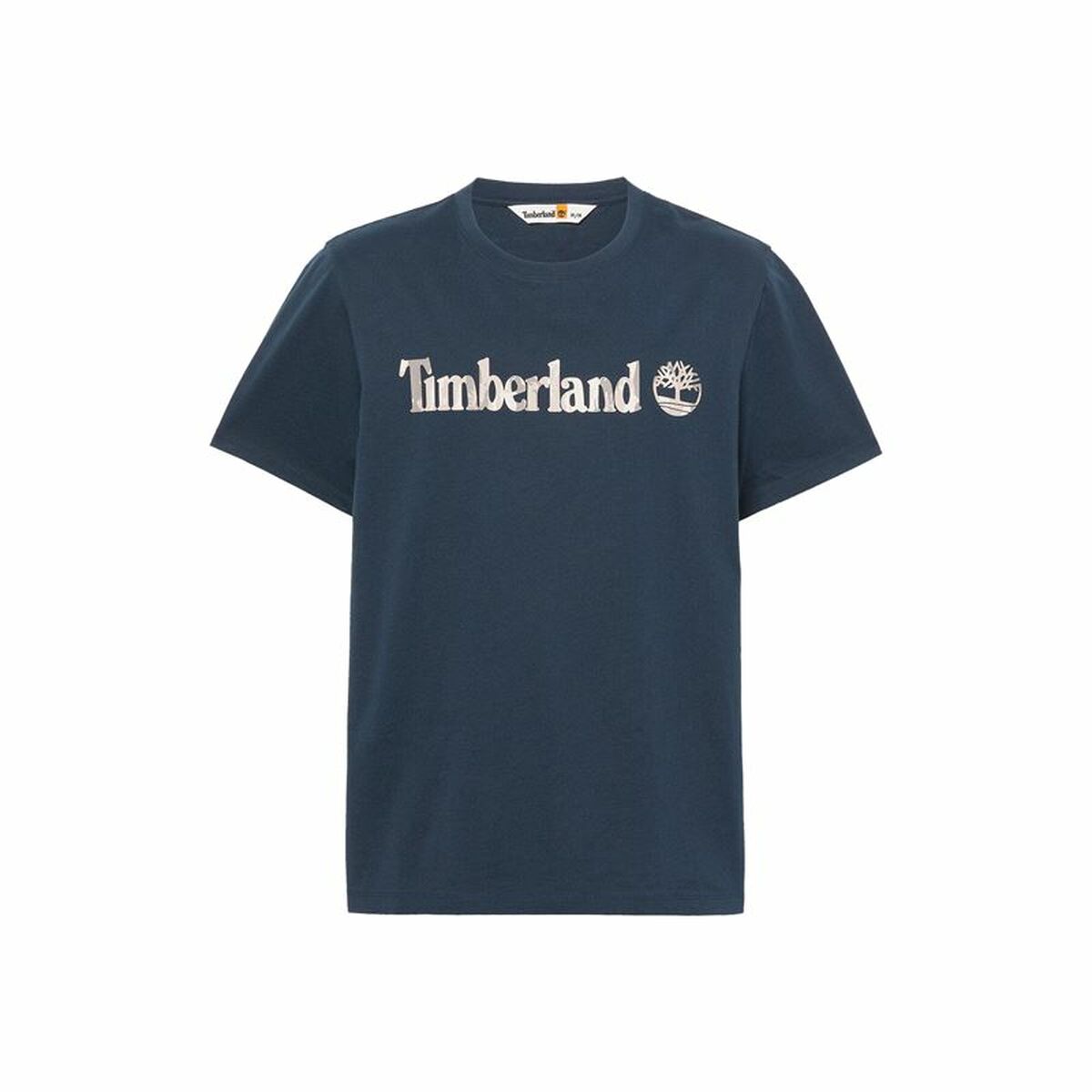 T-shirt med kortärm Herr Timberland Kennebec River Camo Linear Logo Blå - 2