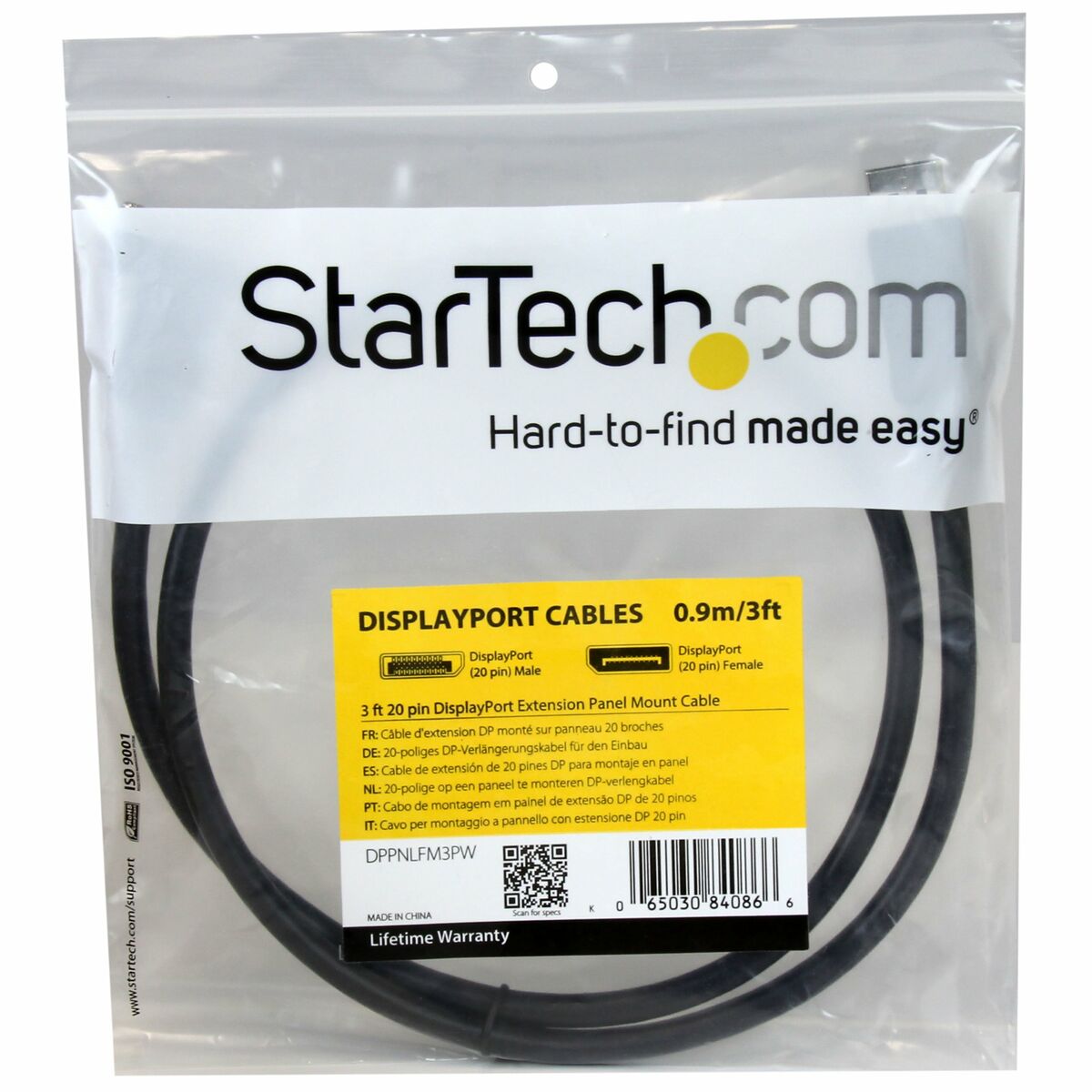 DisplayPort Kabel Startech DPPNLFM3PW - 3