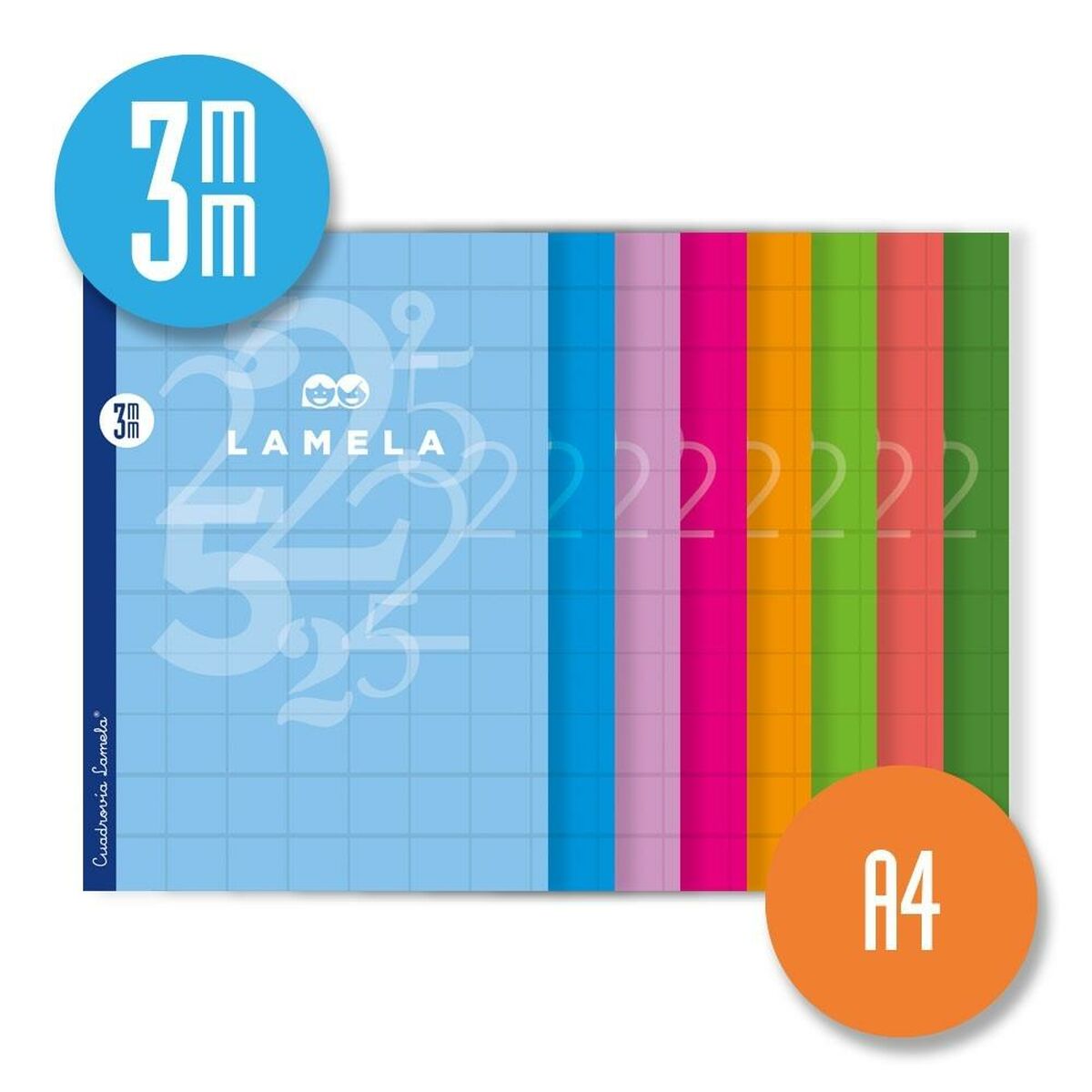 Anteckningsbok Lamela Cuadrovía Multicolour A4 50 Blad 10 Delar (40 antal) - 2