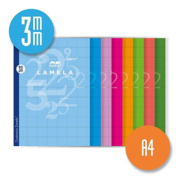 Anteckningsbok Lamela Cuadrovía Multicolour A4 50 Blad 10 Delar (40 antal)