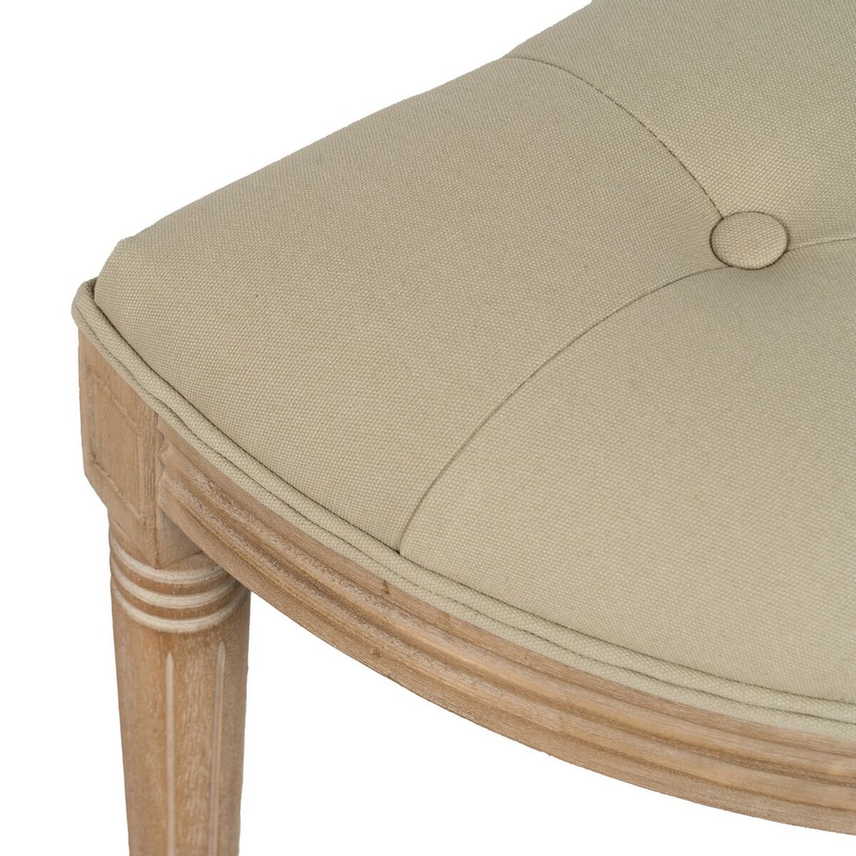 Sittpall Beige Gummiträ 70 x 36 x 48 cm - 3