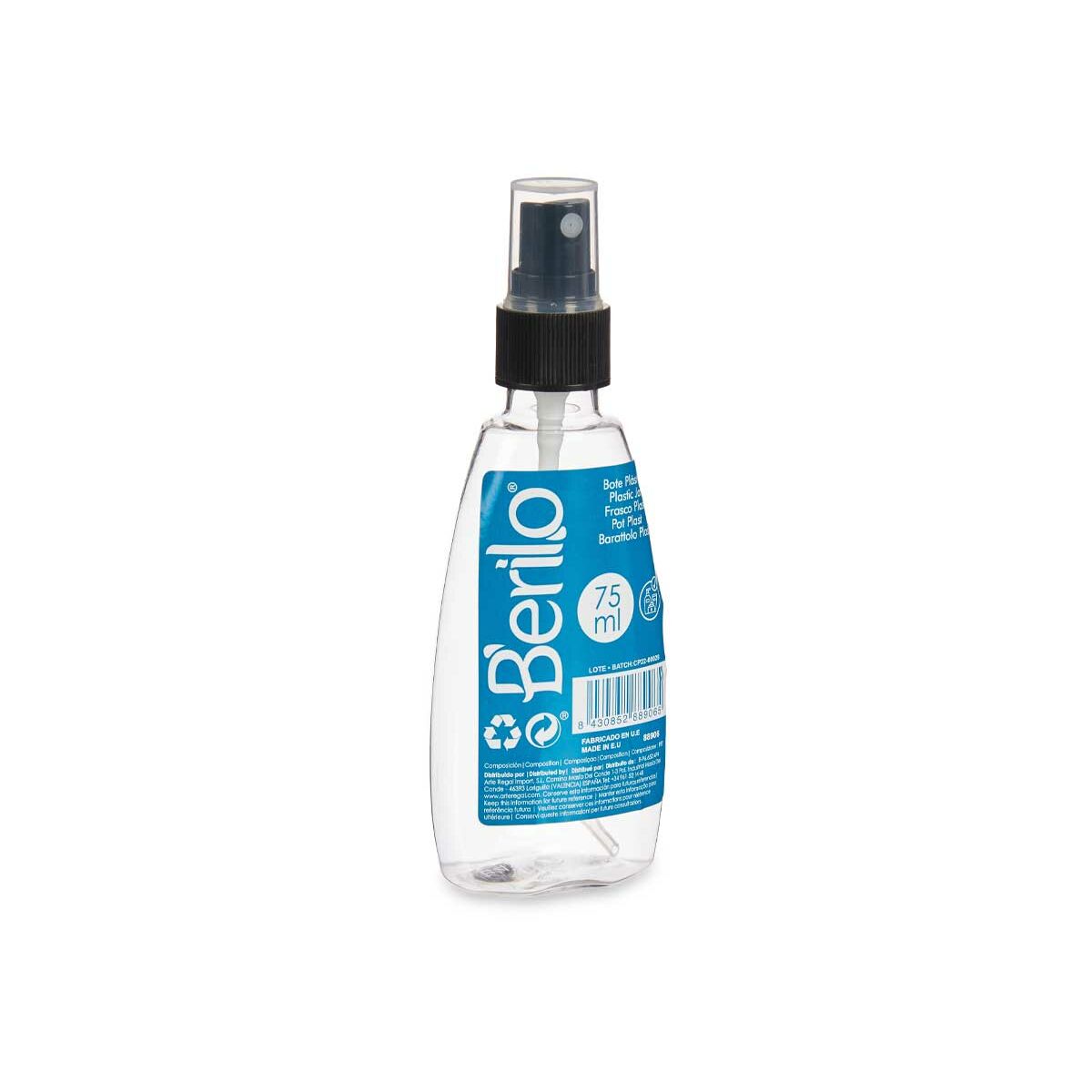 Sprej Berilo 98906 Svart Transparent Plast 75 ml (30 antal) - 5