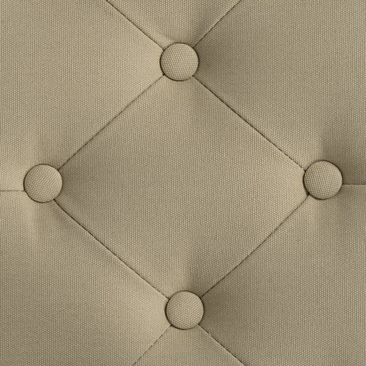 Sittpall Beige Gummiträ 50 x 47 x 36 cm - 4